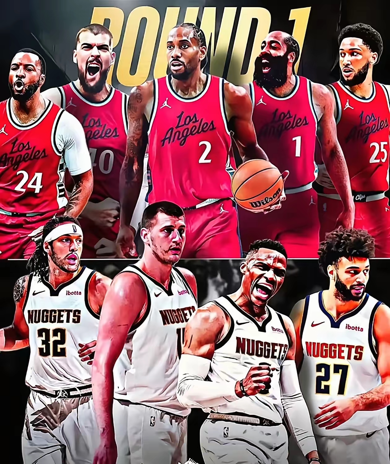 快船横扫掘金，领跑西部榜首的简单介绍