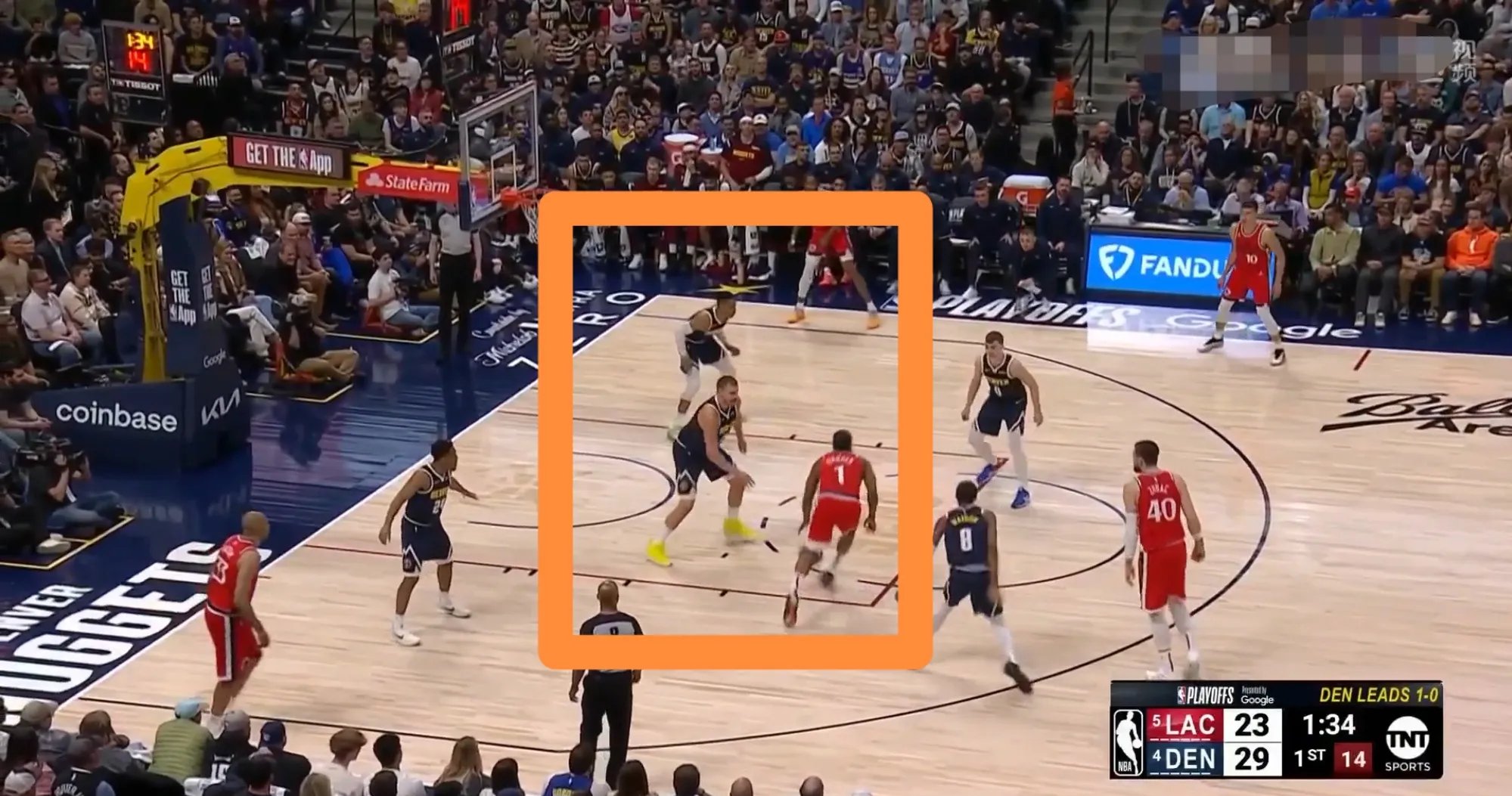 火箭擒篮网，哈登砍下30+。